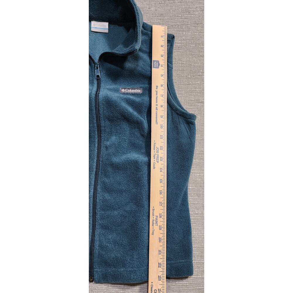 Columbia Womens Fleece Vest Teal Zip Front Size M - Picture 7 of 12